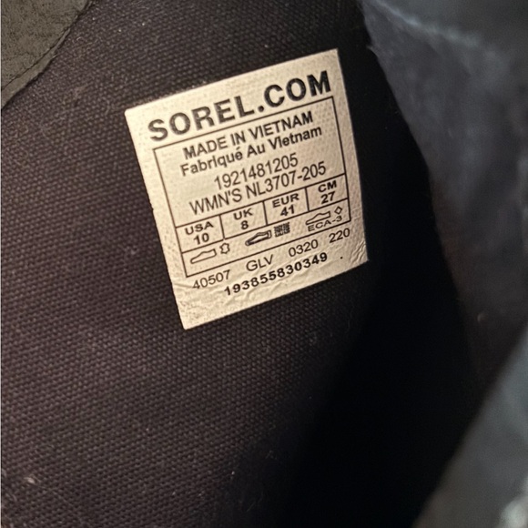 Sorel Women’s Cate Bootie Blackened Brown Leather Suede booties. - Picture 3 of 6